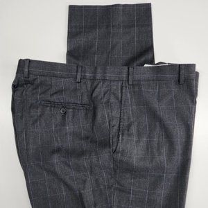 Men's Stafford wool dress pants 42 x 32 Gray